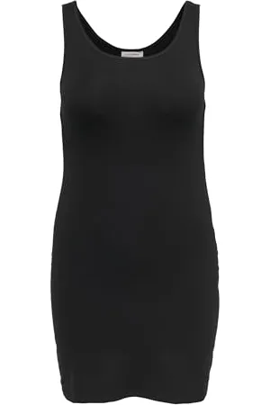 ONLY Carmakoma NOS Cartime Long Tank Top Noos Vestaglia, (Black Black), Medium (Taglia Produttore: M-46/48) Donna