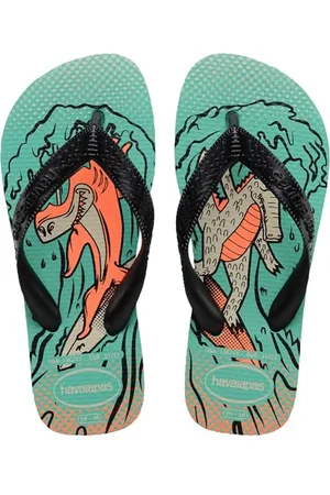 Havaianas Kids Top Fun, Infradito Ragazzi, Virtual Green/Black, 29/30