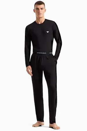 Emporio Armani Iconic Soft Modal Pajamas Pants Pajama Bottom, , M Men