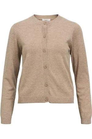 Object Objthess L/S Short Cardigan Noos Maglione, , XL Donna