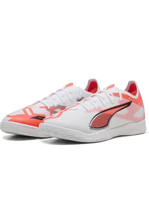 PUMA Ultra 5 Match It, Scarpe da Calcio Unisex - Adulto, White Black Glowing Red, 44.5 EU
