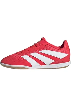 adidas Predator Club Sala Indoor Football Boots Kids, Scarpe da Calcio, Lucid Red/Cloud White/Core Black, 33 EU