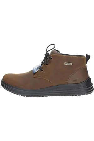 Skechers Hands-Free Slip-ins Proven Conklin, Stivaletto Uomo, Dark Brown Leather, 41.5 EU