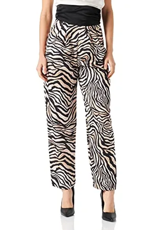 KENDALL + KYLIE KENDALL & KYLIE K&K W Printed High Rise Satin Loose Pants KKW3712006, , L Women