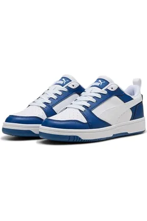PUMA Rebound V6 Lo JR, Scarpe da Ginnastica, Clyde Royal White, 35.5 EU