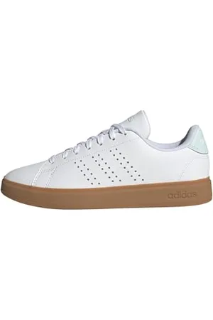 adidas Advantage 2.0 Shoes, Scarpe Donna, Ftwr White/Ftwr White/Halo Mint, 40 2/3 EU