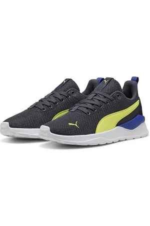 PUMA Anzarun Lite Jr, Scarpe da Ginnastica Unisex - Bambini e Ragazzi, Galactic Gray Lemon Sherbert Black, 35.5 EU