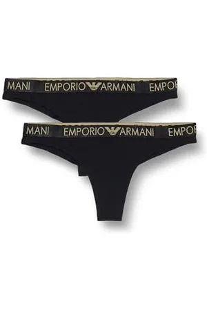 Emporio Armani Iconic Microfiber 2-Pack Brasilian Underwear, , M Women
