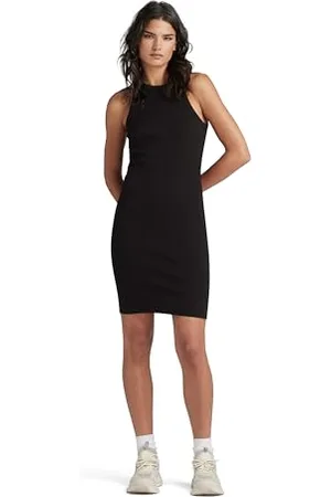 G-Star Donna Tank Dress Slim, (dk black D22842-D289-6484), M