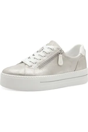 Jana Damen Plateau Sneaker mit Reißverschluss Vegan, Scarpe da Ginnastica Donna, , 38 EU