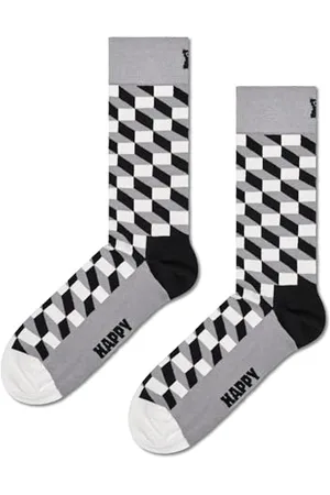 Happy Socks Calzini colorati e divertenti Filled Optic Sock Taglia 36-40