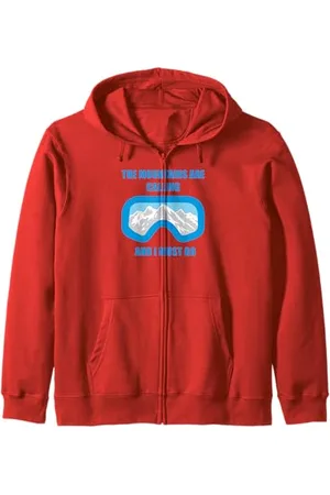 Fun Shirts Le Montagne stanno chiamando e io devo andare Felpa con Cappuccio