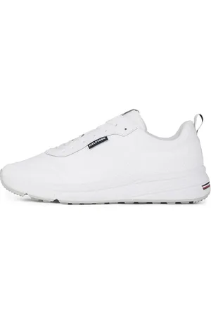 Tommy Hilfiger Uomo Sneakers Running Lightweight Modern Knit Scarpe, (White), 42
