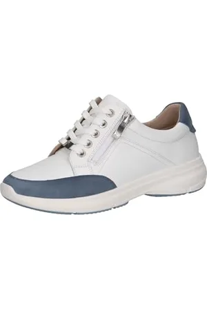 Caprice Damen 9-23758-44, Scarpe da Ginnastica Donna, White/Lt.Blue, 37 EU