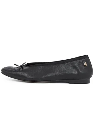 Tommy Hilfiger Donna Ballerine Soft Leather con Fiocco, (Black), 37