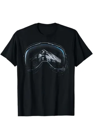 Graphic Tees Men Women Boys Girls Sci Neve Inverno Montagna Snowboard Occhiali Sport Maglietta
