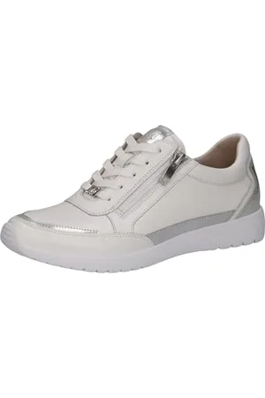 Caprice Damen 9-23721-44, Scarpe da Ginnastica Donna, White/Silver, 41 EU