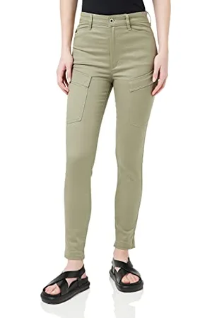 G-Star Donna Kafey Cargo Ultra High Skinny Pants, (shamrock D21099-C105-2199), 27W / 34L