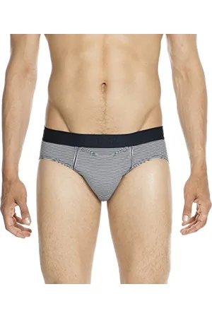 Hom Simon Mini Briefs HO1 (slip)-Pantaloni Uomo, Bleu (Raye Marine/Blanc), Medium