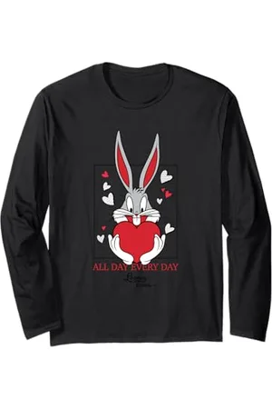 LOONEY TUNES Bugs Bunny Heart Valentine Maglia a Manica