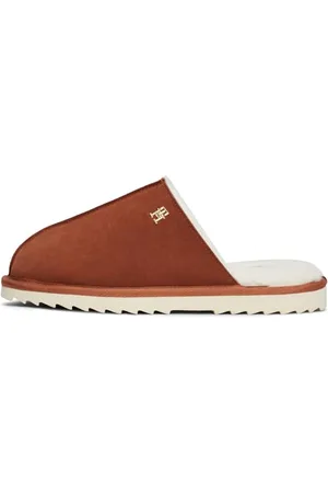 Tommy Hilfiger Donna Pantofole Elevated Comfort Home Slipper in Pelle, Marrone (Cognac Brown), 39/40