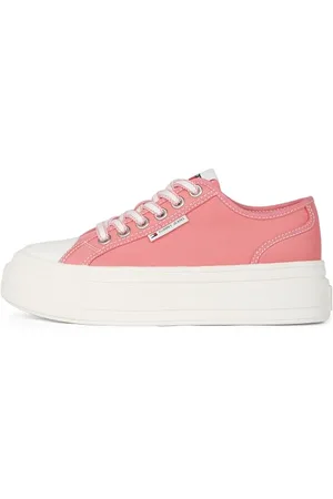 Tommy Hilfiger Donna Sneakers con Suola Alta Foxing Profilo Basso, Rosa , 41