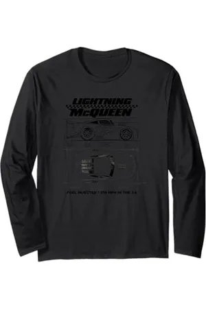 Cars McQueen Blueprint Sketch Maglia a Manica