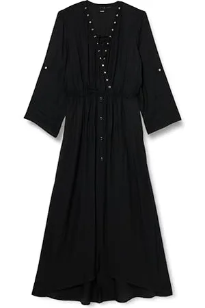 Pinko Morbius Abito Twill Viscosa con Occhielli in Metallo Vestito da Cocktail, , 52 Donna