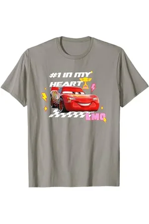Cars Lightning McQueen In My Heart Valentine Maglietta