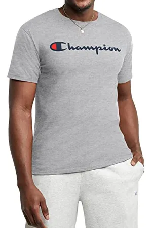 Champion Classic Jersey Graphic T-Shirt, Oxford Gray-Y06794, XXL Uomo