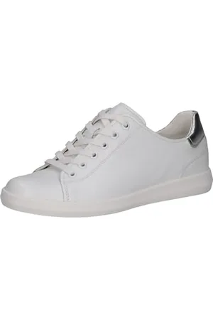 Caprice Damen 9-23707-44, Scarpe da Ginnastica Donna, White/Silver, 37 EU
