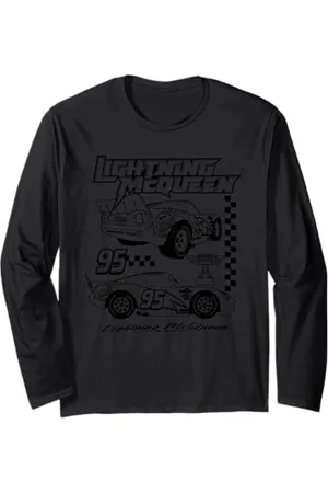 Cars Lightning McQueen Piston Cup Line Maglia a Manica