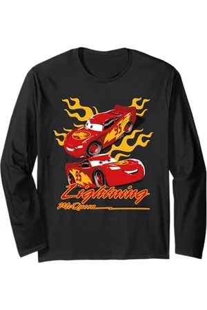 Cars Lightning McQueen Faster Than Fast Maglia a Manica