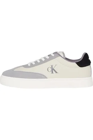 Calvin Klein Uomo Sneakers con Suola Preformata Classic Mix Profilo Basso, Multicolore (Creamy White/White/Formal Grey), 44