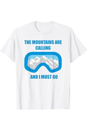 Fun Shirts Le Montagne stanno chiamando e io devo andare Maglietta