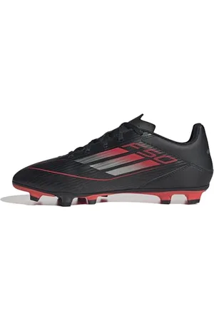 adidas F50 Club Football Boots FG/MG, Scarpe da Calcio Unisex-Adulto, Core Black/Iron Met./Lucid Red, 42 2/3 EU