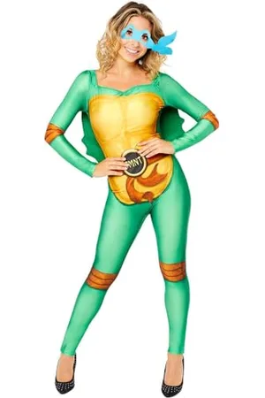 Amscan Costume da donna ufficiale Tartarughe Ninja con licenza TMNT, con mascherina intercambiabile, , 8-10