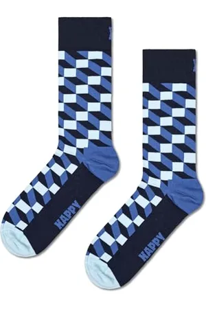 Happy Socks Filled Optic Sock Calzini, Multicolore, M Unisex