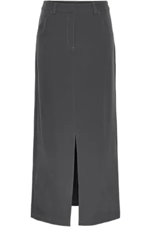 Pieces® PCBOZZY HW ANKLE SKIRT NOOS EXP BC, Gonna Donna, (Magnet), M