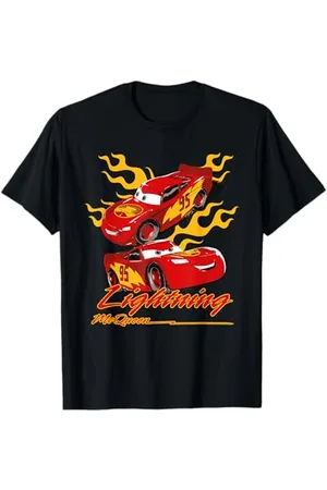 Cars Lightning McQueen Faster Than Fast Maglietta