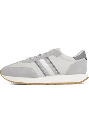 Tommy Hilfiger Uomo Sneakers Running Retro Profilo Basso, Grigio , 41