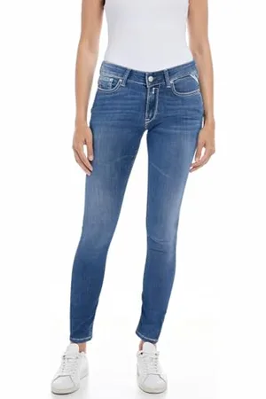 Replay Jeans da donna con power stretch, blu (Medium Blue 009), 29W / 32L