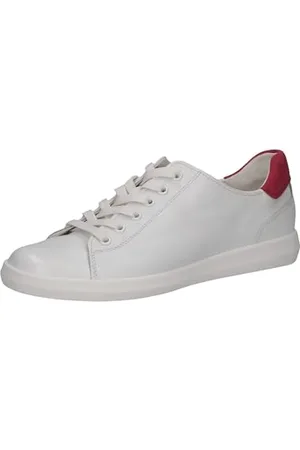 Caprice Damen 9-23707-44, Scarpe da Ginnastica Donna, White/Pink, 36 EU