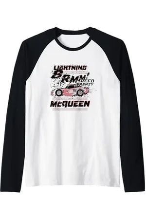 Cars Lightning McQueen Speed Frenzy Maglia con Maniche Raglan