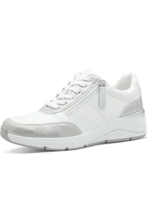 Jana Damen Sneaker Flach mit Reißverschluss Vegan, Scarpe da Ginnastica Donna, , 42 EU