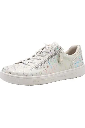 Jana Damen Sneaker Flach mit Reißverschluss Vegan, Scarpe da Ginnastica Donna, , 37 EU