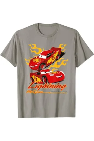 Cars Lightning McQueen Faster Than Fast Maglietta