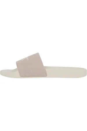 Calvin Klein Uomo Scarpe da Mare Slide Monogram con Logo, Multicolore (Eggshell/Atmosphere), 46
