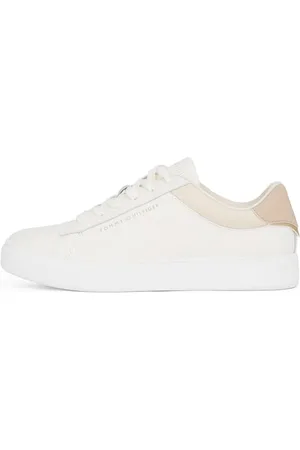 Tommy Hilfiger Donna Sneakers Court Essential Profilo Basso, Beige , 36
