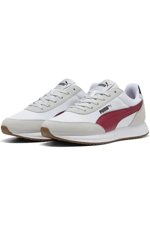 PUMA R78 LIGHTWIND, Scarpe da Ginnastica Unisex-Adulto, Cool Light Gray-Dark Crimson White, 38.5 EU